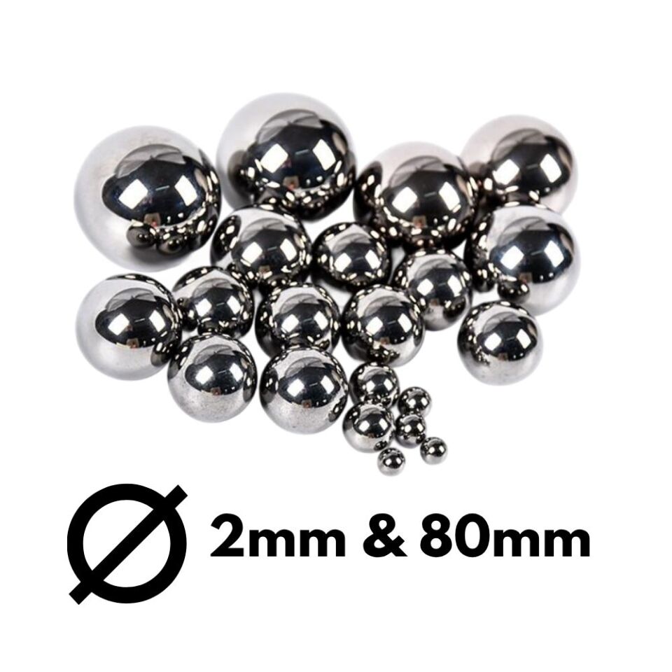 DMN 14 MM KROM ÇELIK TANE MISKET BILYA AISI 52100 G1000 2.000 ADET (22,38KG) Krom çelik tane misket bilya
