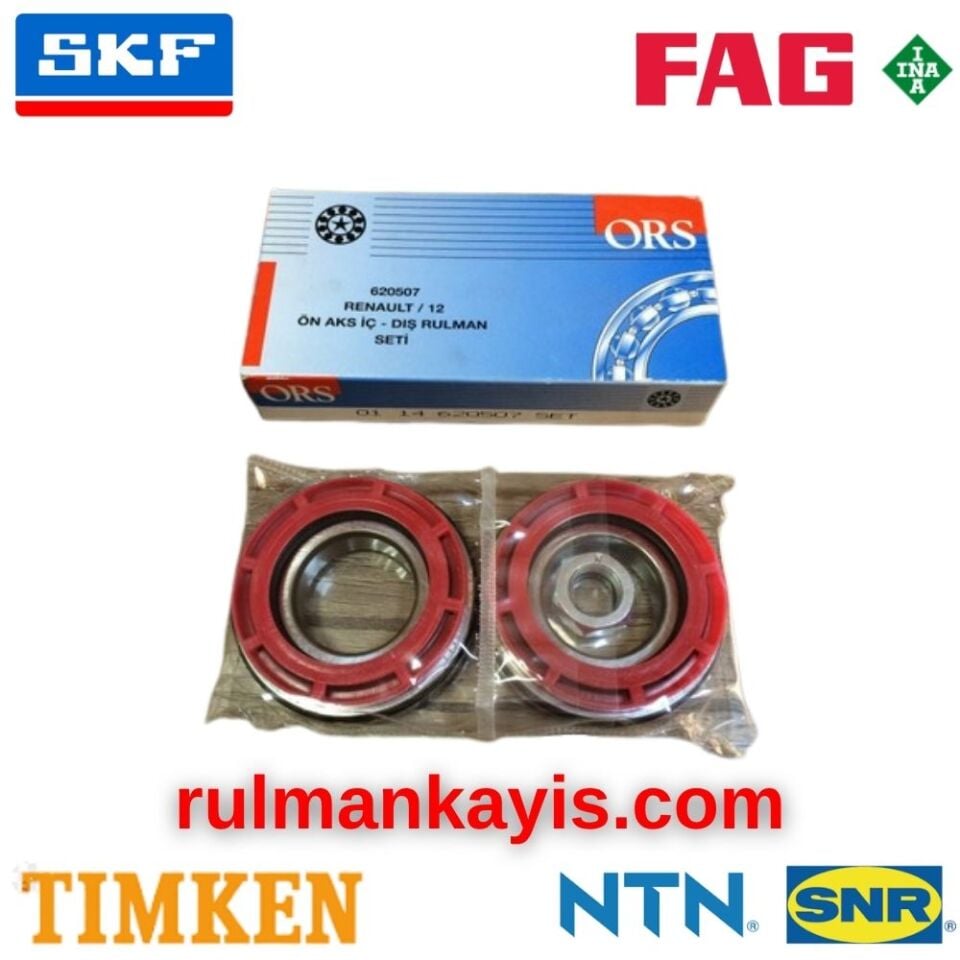 ORS RENAULT 12 ÖN AKS KİTİ 620507 SET (YENİ MODEL 2 ADET RULMAN) Otomotiv rulmanları 0x0x0 mm