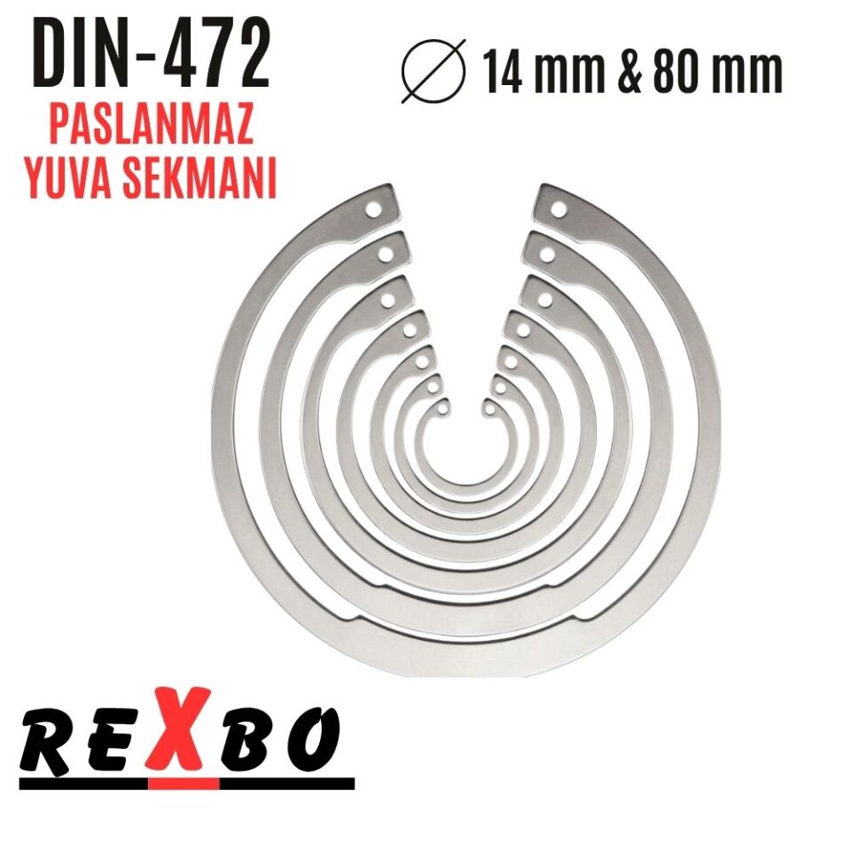 REXBO 472 6 Paslanmaz Yuva Sekmanı Rexbo İç Sekman Paslanmaz 472 yuva sekmanları